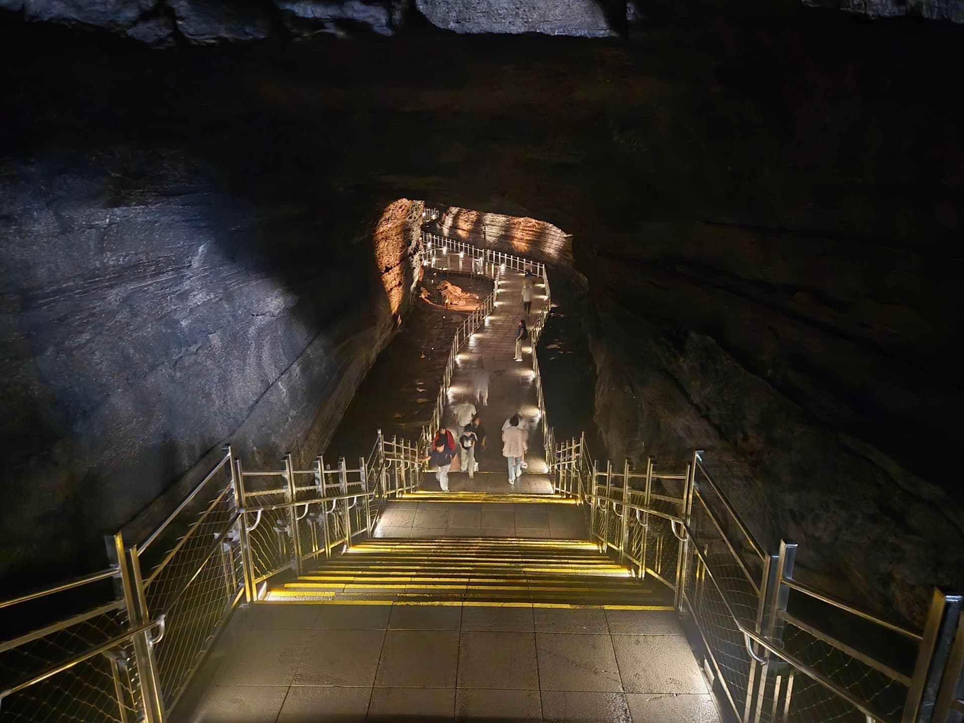 Inside Manjanggul Cave